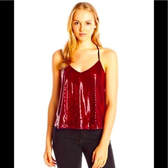 BCX juniors sleeveless printed surplice top - Picture 1 of 3
